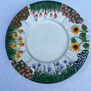 Yankee Candle Multicolor Floral Dinner Plate